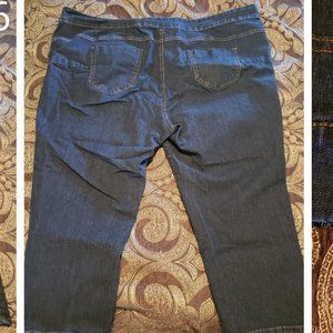 Elastic waist Jean capris size 3x - 2 available